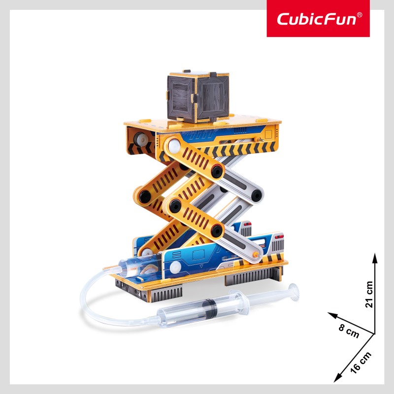 CubicFun 3D Puzzle National Geographic "STEM Υδραυλικός Ανελκυστήρας"