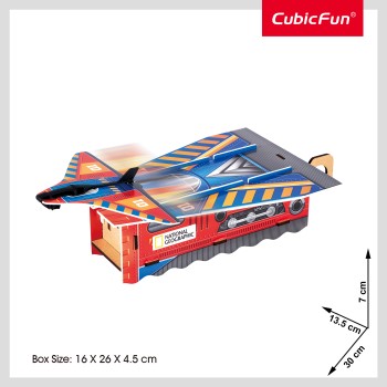 CubicFun 3D Puzzle National Geographic "STEM Εκτοξευτής Αεροπλάνων"