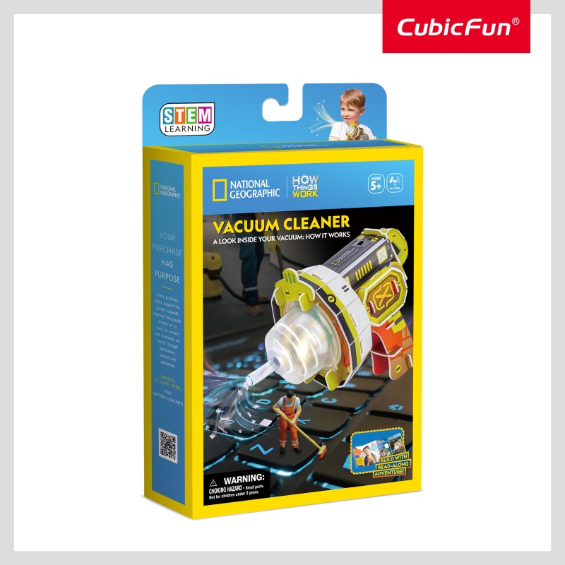 CubicFun 3D Puzzle National Geographic "STEM Ηλεκτρικό Σκουπάκι"