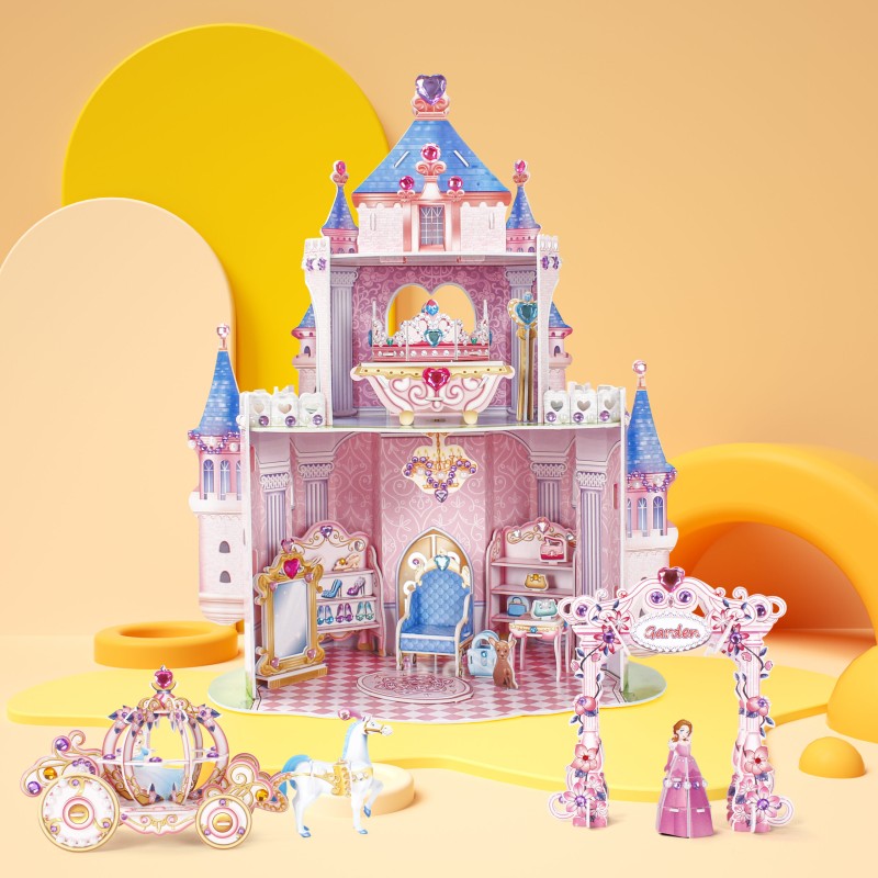 CubicFun 3D Puzzle Kids Κουκλόσπιτο "Princess Secret Garden"