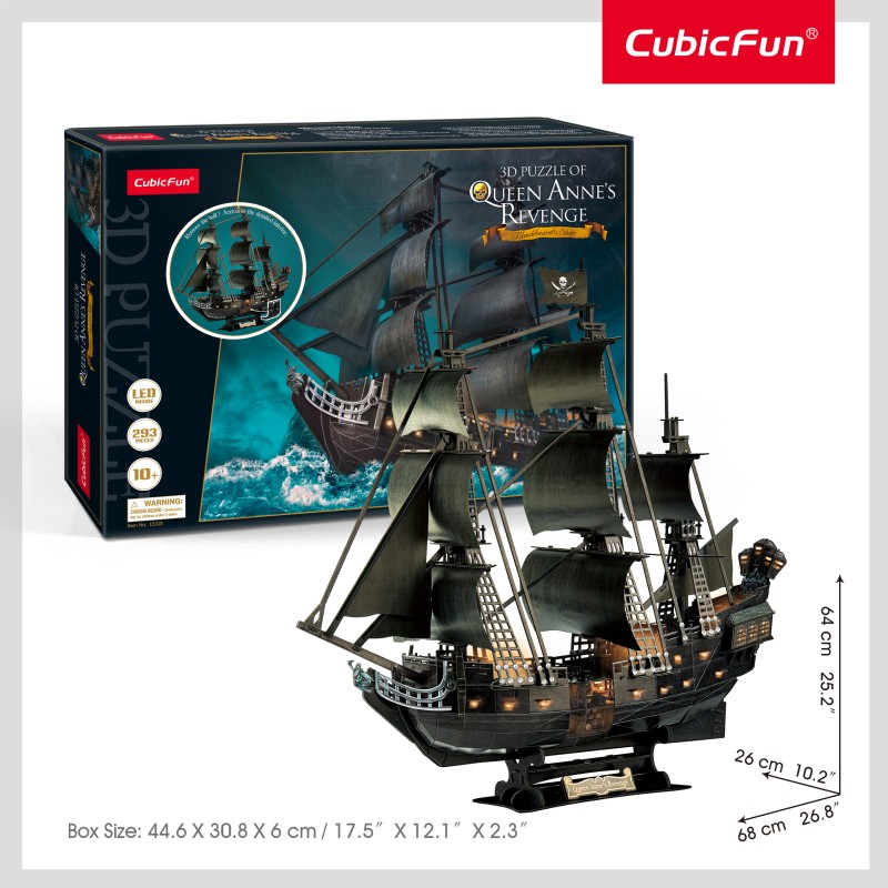 CubicFun 3D Puzzle LED "Quenn Anne's Revenge"