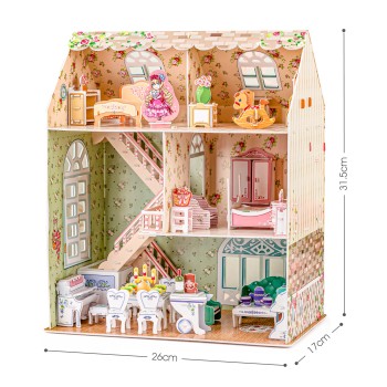 CubicFun 3D Puzzle Κουκλόσπιτο "Dreamy Dollhouse"