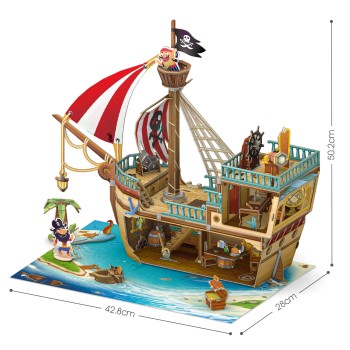 CubicFun 3D Puzzle Kids "Πειρατικο Καράβι"