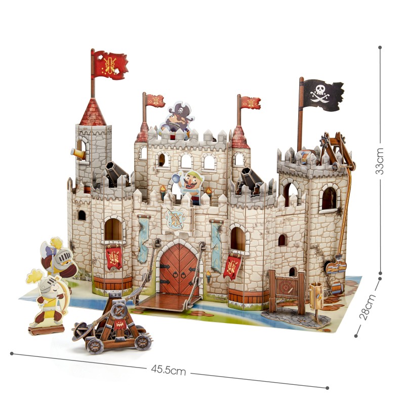 CubicFun 3D Puzzle Kids "Πειρατές Ιπποτες Κάστρο"