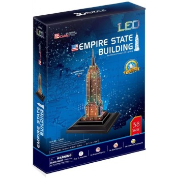 CubicFun 3D Puzzle LED "Empire State Building"