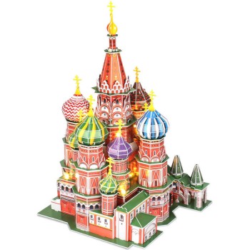 CubicFun 3D Puzzle LED "St.Basil's Caathedral"