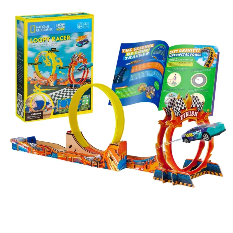 CubicFun 3D Puzzle National Geographic Large "STEM Loopy Racer"