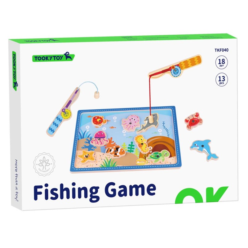 Tooky Toy Ξύλινο Παιχνίδι "Ψαράκια"