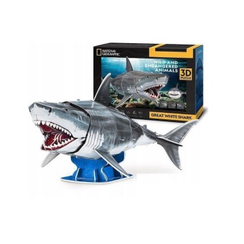 CubicFun 3D Puzzle National Geographic "Λευκός Καρχαρίας" 
