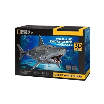 CubicFun 3D Puzzle National Geographic "Λευκός Καρχαρίας" 