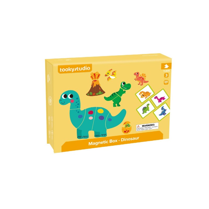MAGNETIC BOX DINOSAUR - ΜΑΓΝΗΤΙΚΟ ΚΟΥΤΙ ΔΕΙΝΟΣΑΥΡΟΙ