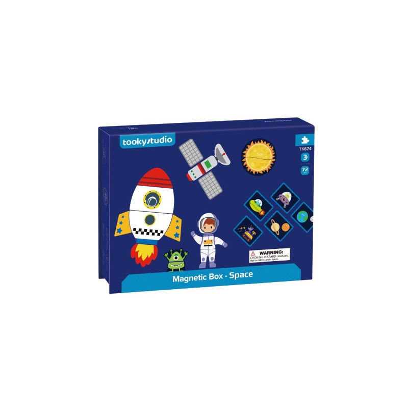 Tooky Toy Magnetic Box "Διάστημα"