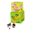 Tooky Toy Κύβοι  Στοιβαξης Με Ξύλινες Φιγούρες "Φάρμα"
