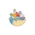 Tooky Toy Ξύλινο Παιχνίδι Ισορροπίας 2 in 1 "Διαστημα"